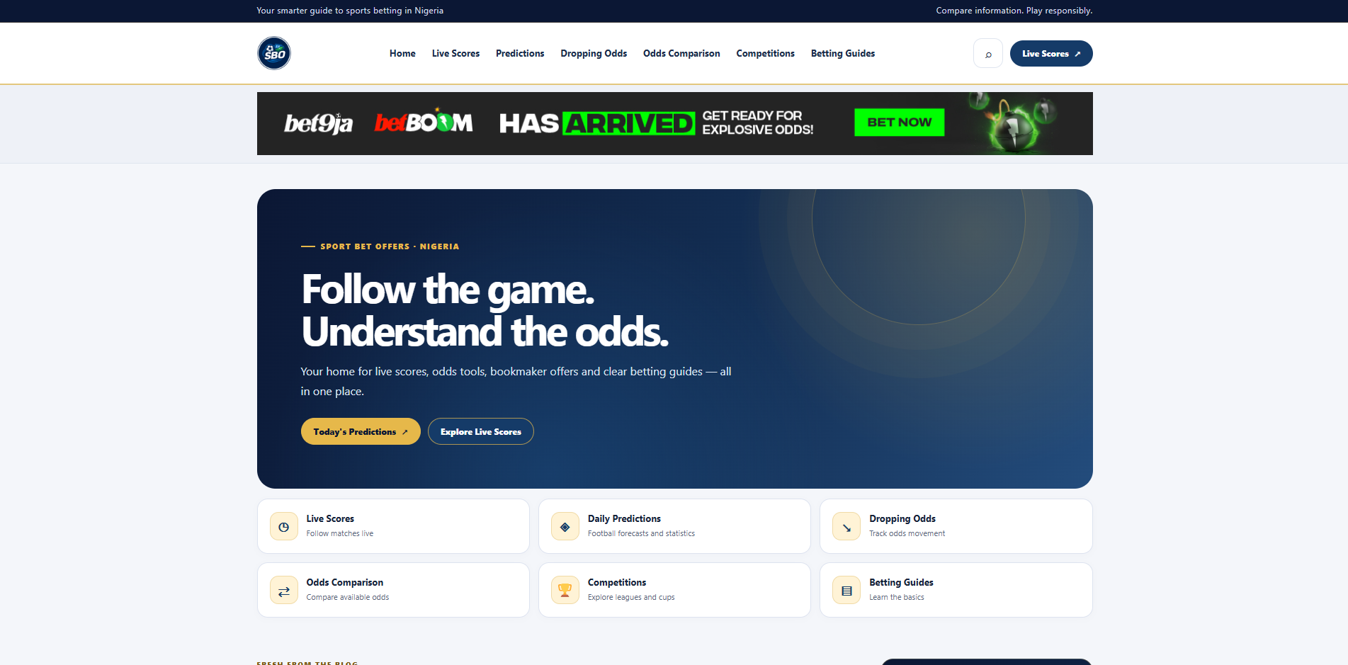 Sport Bet Offers website screenshot